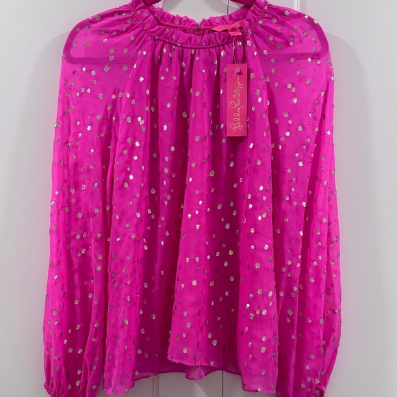 Lilly Pulitzer Silk Top - Size M - Picture 1 of 7